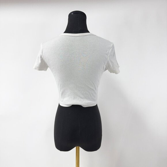 AMERICAN APPAREL BABY DOLL CROP TOP T SHIRT SIZE SMALL - Picture 2 of 5